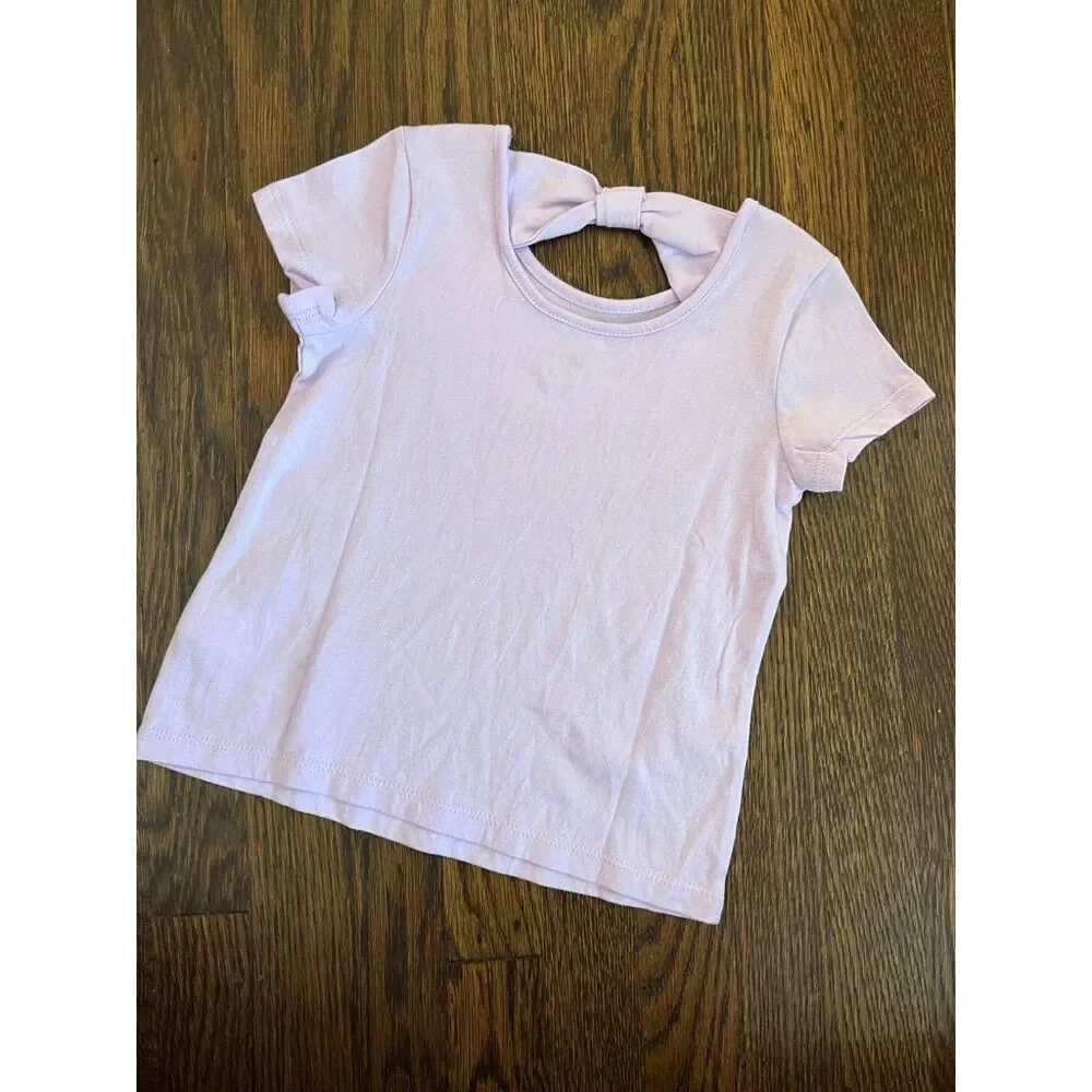 NEW GAP BabyGap Toddler Girls 3 Bow Tie Graphic Knit Tee